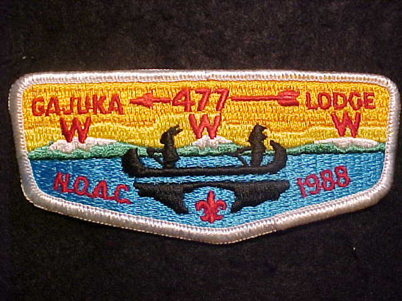 477 S13 GAJUKA, NOAC 1988, WHITE BDR.