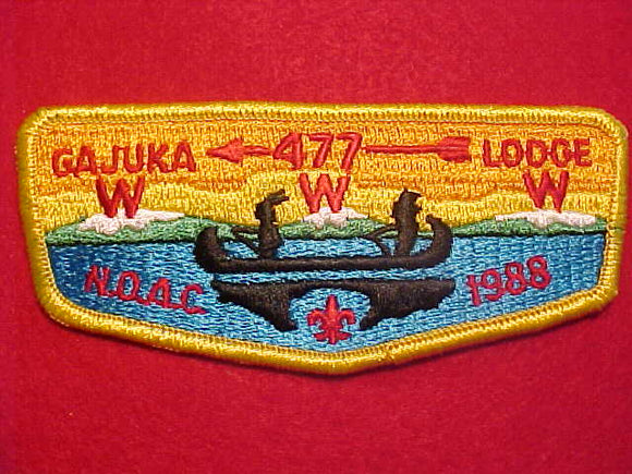 477 S15 GAJUKA, NOAC 1988, YELLOW BDR.