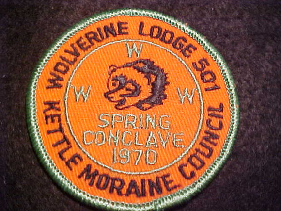 501 ER1970-1 WOLVERINE, SPRING CONCLAVE 1970, KETTLE MORAINE COUNCIL