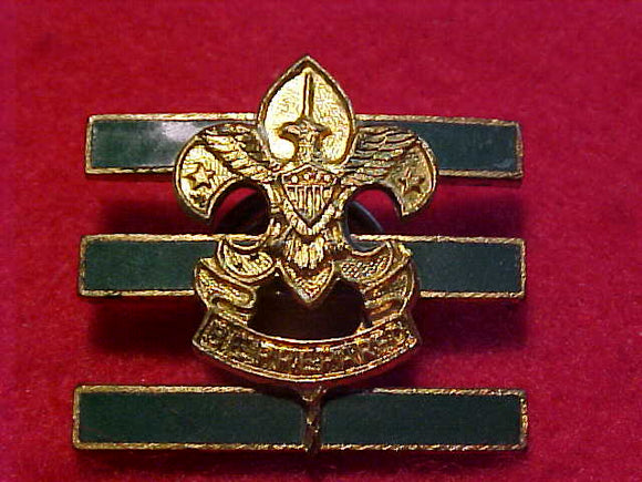 JUNIOR ASSISTANT SCOUTMASTER HAT PIN, 27X25MM, SCREW BACK