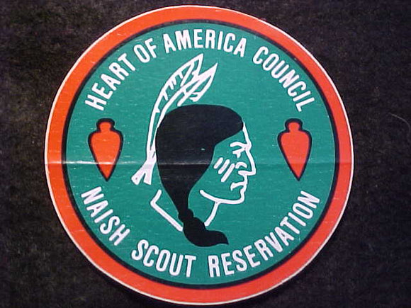 NAISH SCOUT RESV. STICKER, HEART OF AMERICA COUNCIL
