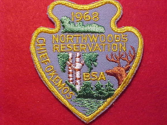 NORTHWOODS RESV. PATCH, 1968, CHIEF OKEMOS COUNCIL