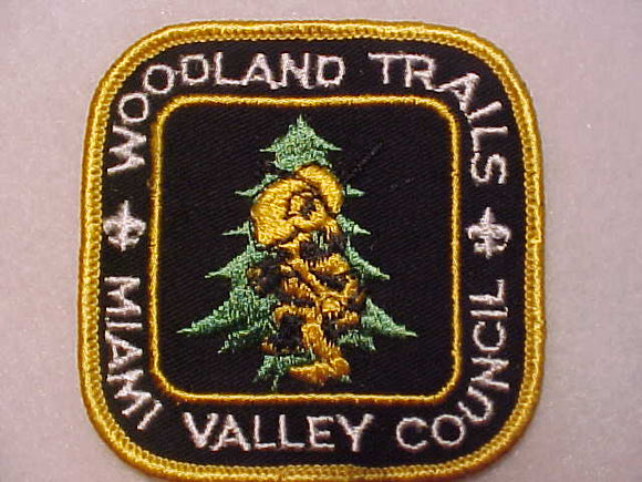 WOODLANDS TRAILS PATCH, 1960'S, MIAMI VALLEY COUNCIL