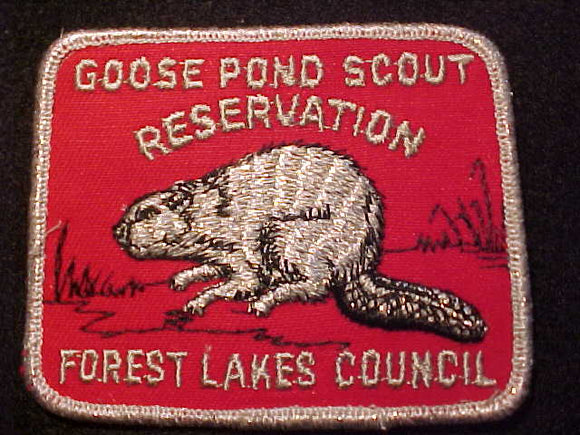 GOOSE POND SCOUT RESV. PATCH, FOREST LAKES COUNCIL, SMY BEAVER