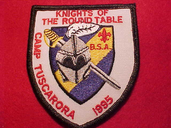 TUSCARORA CAMP PATCH, 1995, KNIGHTS OF THE ROUND TABLE
