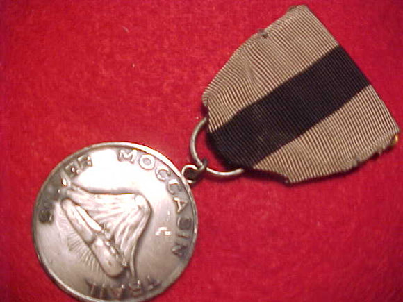 SILVER MOCCASIN TRAIL MEDAL, ON BACK: 