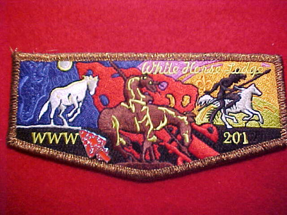 201 S57 WHITE HORSE PATCH W/ PIN, 2012