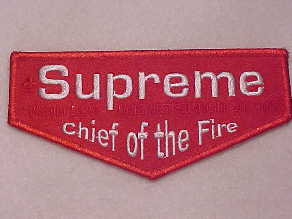 620 F? BIGFOOT, 2019 JAMES WEST FELLOWSHIP, SUPREME CHIEF OF THE FIRE
