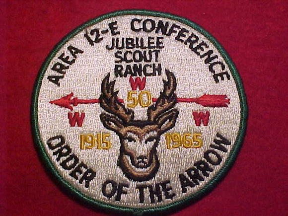 1965 AREAA 12E CONFERENCE (CONCLAVE), JUBILEE SCOUT RANCH