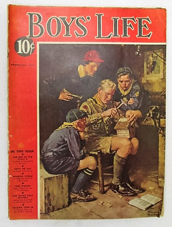 February 1938 Boys' Life, Norman Rockwell cover