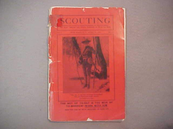 1913 BSA FOURTH ANNUAL REPORT, SCOUTING MAGAZINE APRIL 15 1914.