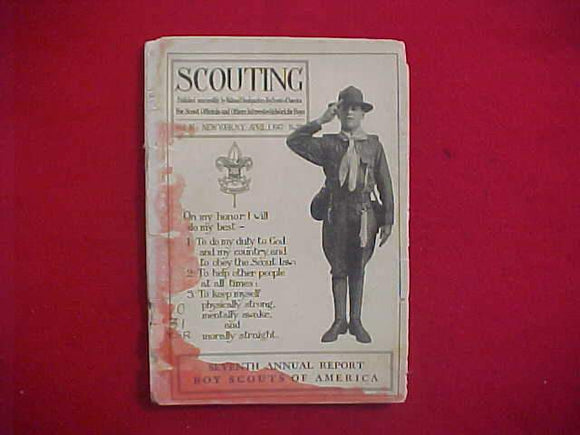 1916 BSA SEVENTH ANNUAL REPORT, SCOUTING MAGAZINE APRIL 1 1917.
