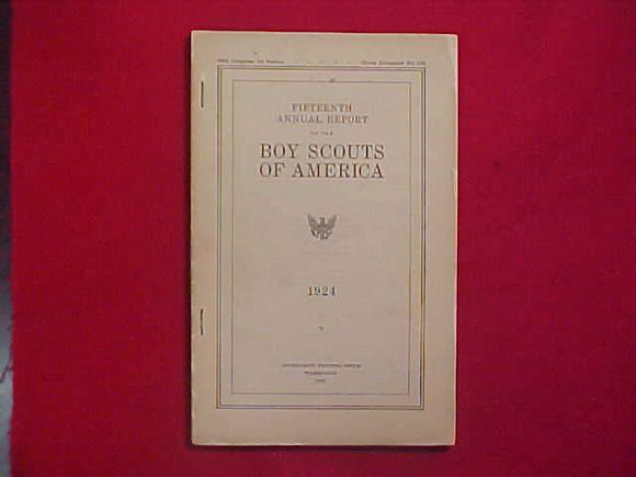 1924 BSA FIFTEENTH ANNUAL REPORT