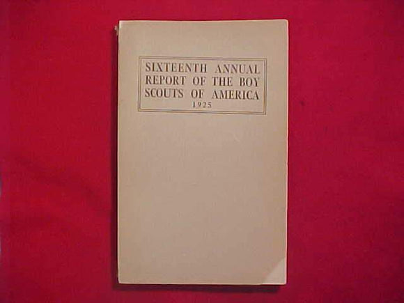 1925 BSA SIXTEENTH ANNUAL REPORT