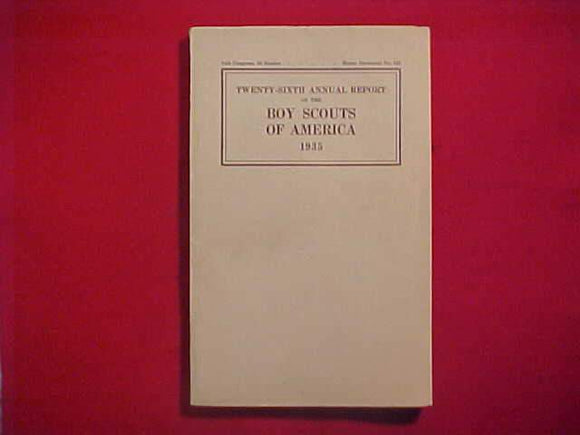 1935 BSA TWENTY-SIXTH ANNUAL REPORT