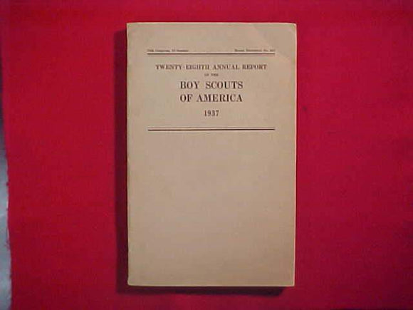 1937 BSA TWENTY-EIGHTH ANNUAL REPORT