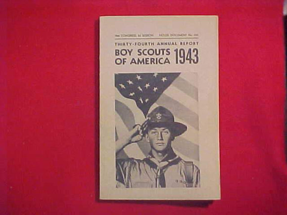 1943 BSA THIRTY-FOURTH ANNUAL REPORT