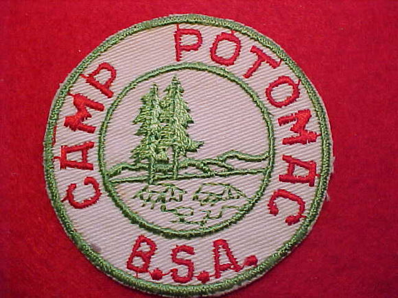 POTOMAC, 1950'S, THIN LETTERS