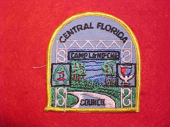 LA-NO-CHE, CENTRAL FLORIDA COUNCIL, YELLOW BORDER, 1960'S