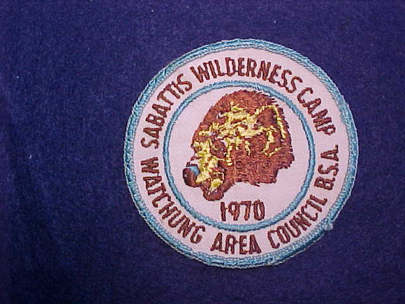 SABATTIS WILDERNESS CAMP, WATCHUNG AREA COUNCIL, 1970, USED