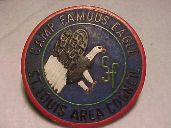 FAMOUS EAGLE N/C SLIDE #3, ST. LOUIS AREA C., PAINTED LEATHER