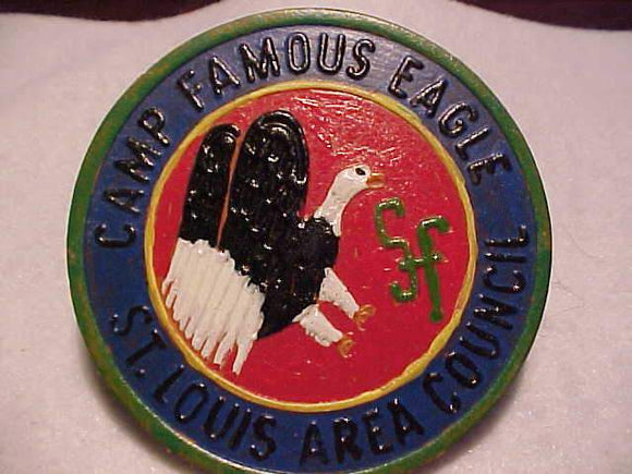 FAMOUS EAGLE N/C SLIDE #4, ST. LOUIS AREA C., PAINTED LEATHER