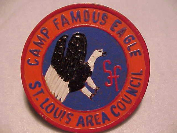 FAMOUS EAGLE N/C SLIDE #5, ST. LOUIS AREA C., PAINTED LEATHER