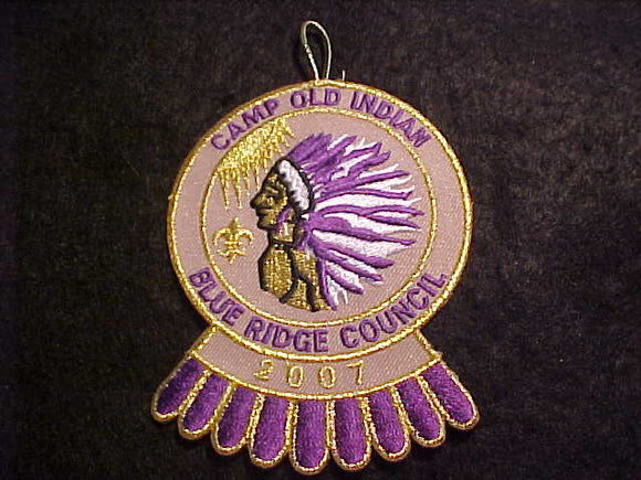 OLD INDIAN CAMP PATCH, 2007, FUNDRAISER, GMY BDR.