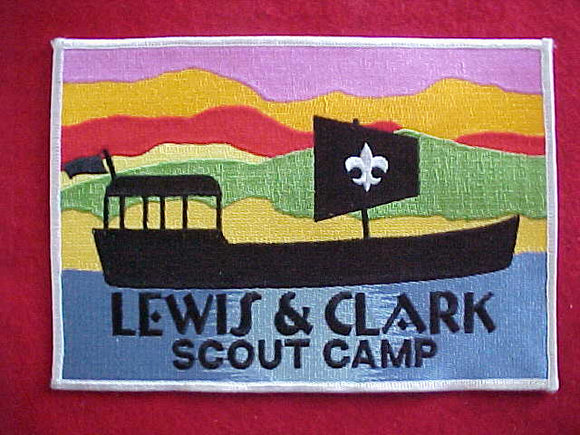 LEWIS & CLARK SCOUT CAMP JACKET PATCH, 5.5X7.75