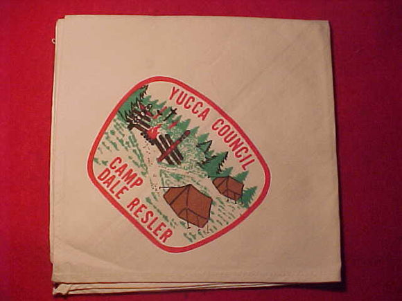 DALE RESLER CAMP NECKERCHIEF, YUCCA COUNCIL, USED-EXCELLENT COND.