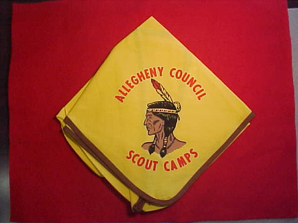 ALLEGHENY SCOUT CAMPS NECKERCHIEF, MINT