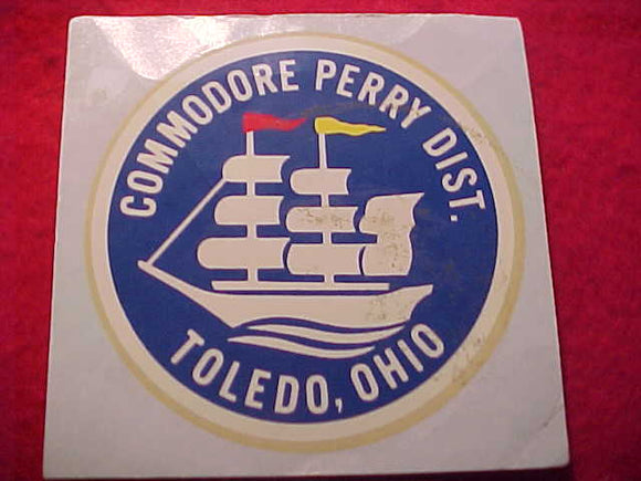 COMMODORE PERRY DIST. DECAL, TOLEDO, OHIO