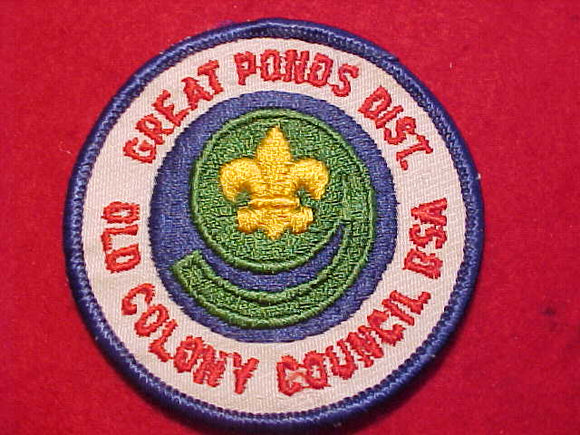 GREAT PONDS DISTRICT, OLD COLONY COUNCIL