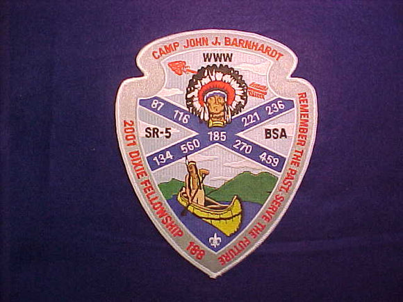 2001 SECTION SR-5 DIXIE FELLOWSHIP JACKET PATCH