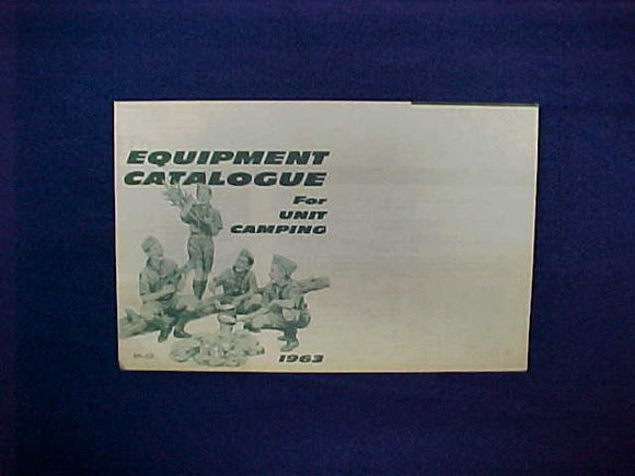 1963 EQUIPMENT CATALOGUE FOR UNIT CAMPING,5.5
