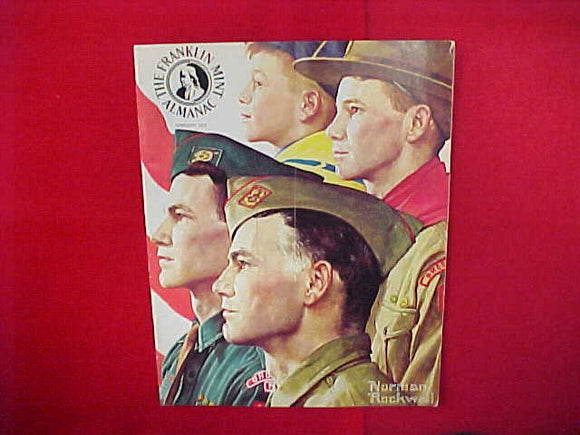 1972 FRANKLIN MINT BSA TOKENS CATALOG,NORMAN ROCKWELL COVER,8.5