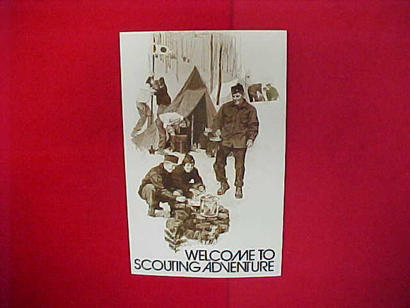 1975 WELCOME TO SCOUTING ADVENTURE,5 X 8,3 PAGES