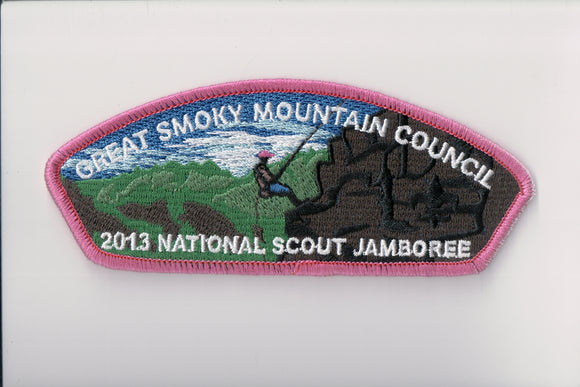 2013 Great Smoky Mountain C rock climbing, pink border