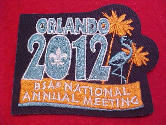 2012 BSA NATIONAL ANNUAL MEETING PATCH, ORLANDO