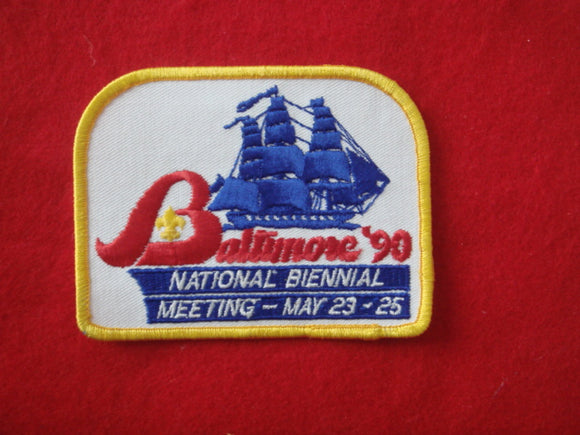 BSA 1990 National Biennial Meeting Baltimore Patch