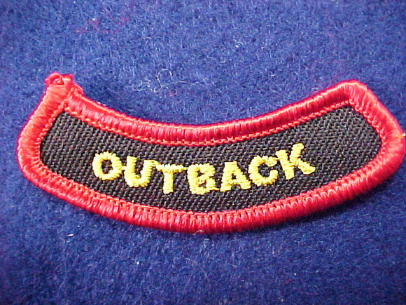 2001 activity segment, outback