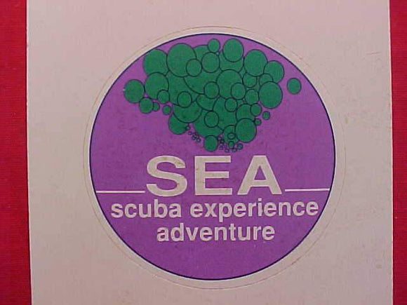 1989 NJ ACTIVITY STICKER, SEA (SCUBA EXPERIENCE ADVENTURE)