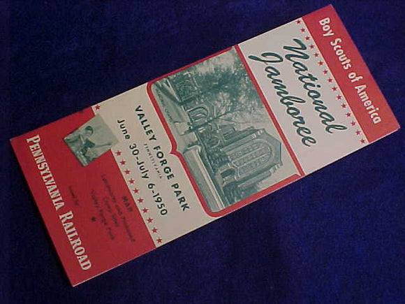 1950 NJ MAP, PENNSYLVANIA RAILROAD, VARIETY #1