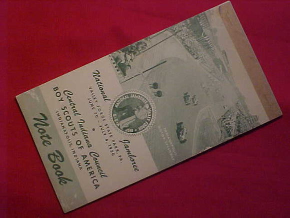 1950 NJ NOTE BOOK, CENTRAL INDIANA COUNCIL, INDIANAPOLIS MOTOR SPEEDWAY