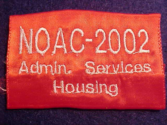 2002 NOAC EPAULET, ADMIN. SERVICES HOUSING