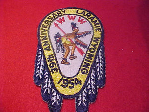 1954 NOAC PATCH, OFFICIAL, NO BUTTON LOOP, SLIGHT USE