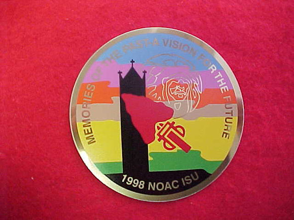 1998 NOAC METAL EMBLEM 80MM DIAMETER