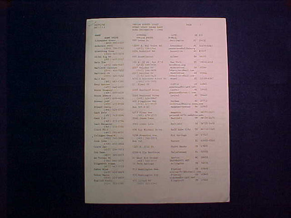 1998 NOAC INDIAN EVENTS STAFF LIST