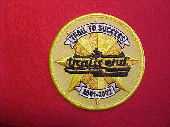 2001-2002 TRAIL'S END POPCORN PATCH