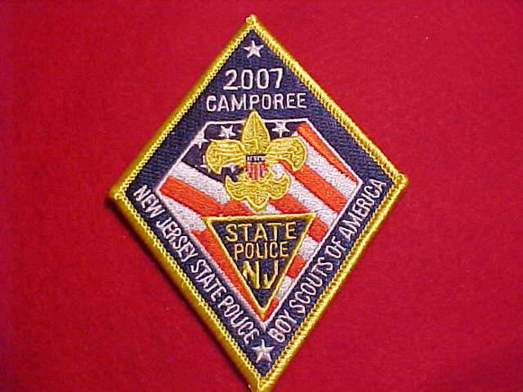 POLICE PATCH, NEW JERSEY STATE POLICE CAMPOREE, 2007
